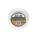 Ajm Packaging AJM CP9GOEWH CPC 9 in. Gold Label Coated Paper Plate; White - Case of 1000 CP9GOEWH  CPC